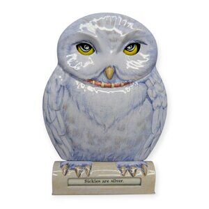 Harry Potter Hedwig Mechanical Purple Tin Bank- Schylling 2001-Hard to Find